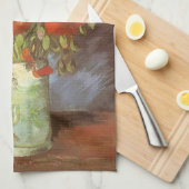 Vincent van Gogh Still Life Vase mit roten Pfoten Geschirrtuch (Viertel Falte)