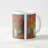 Vincent van Gogh Still Life Vase mit roten Pfoten Jumbo-Tasse (Vorderseite Rechts)