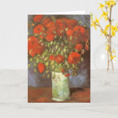 Vincent van Gogh Still Life Vase mit roten Pfoten Karte (Gelbe Blume)