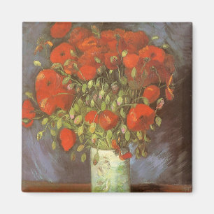 Vincent van Gogh Still Life Vase mit roten Pfoten Magnet