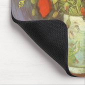 Vincent van Gogh Still Life Vase mit roten Pfoten Mousepad (Ecke)