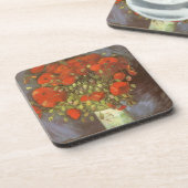 Vincent van Gogh Still Life Vase mit roten Pfoten Untersetzer (Linke Seite)