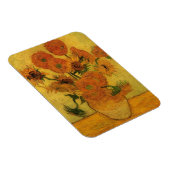 Vincent van Gogh Still Life Vase w 15 Sonnenblumen Magnet (Rechte Seite)