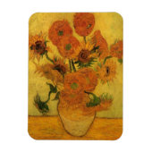 Vincent van Gogh Still Life Vase w 15 Sonnenblumen Magnet (Vertikal)