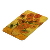 Vincent van Gogh Still Life Vase w 15 Sonnenblumen Magnet (Linke Seite)