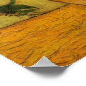 Vincent van Gogh Still Life Vase w 15 Sonnenblumen Poster (Ecke)