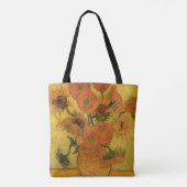 Vincent van Gogh Still Life Vase w 15 Sonnenblumen Tasche (Rückseite)
