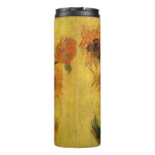 Vincent van Gogh Still Life Vase w 15 Sunflowers Thermosbecher (Rückseite)