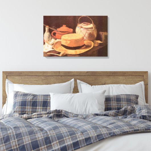 Vincent van Gogh - Still Life w Yellow Straw Hat Leinwanddruck (Insitu (Schlafzimmer))