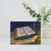 Vincent van Gogh Still Life with Bible Postkarte (Stehend Vorderseite)