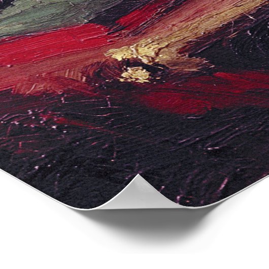 Vincent van Gogh | Still Life with Flowers, c.1886 Poster (Ecke)