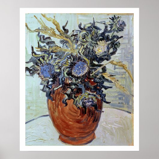 Vincent van Gogh Still Life with Thistles, 1890 Poster (Vorne)