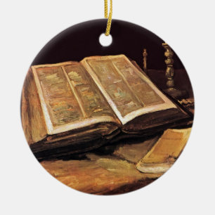 Vincent Van Gogh - Stilleben mit Bibel Keramikornament
