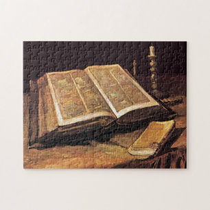 Vincent Van Gogh - Stilleben mit Bibel Puzzle