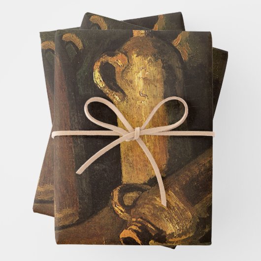 Vincent van Gogh - Stillleben mit 4 Steinflaschen Geschenkpapier Set (Beispiel)