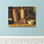 Vincent van Gogh - Stillleben mit 4 Steinflaschen Leinwanddruck (Insitu (Holzboden))
