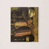 Vincent van Gogh - Stillleben mit 4 Steinflaschen Puzzle (Vertikal)