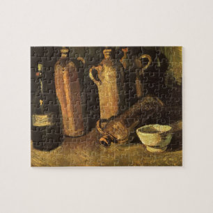 Vincent van Gogh - Stillleben mit 4 Steinkrügen Puzzle