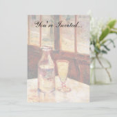 Vincent Van Gogh - Stillleben mit Absinthe Einladung (Stehend Vorderseite)