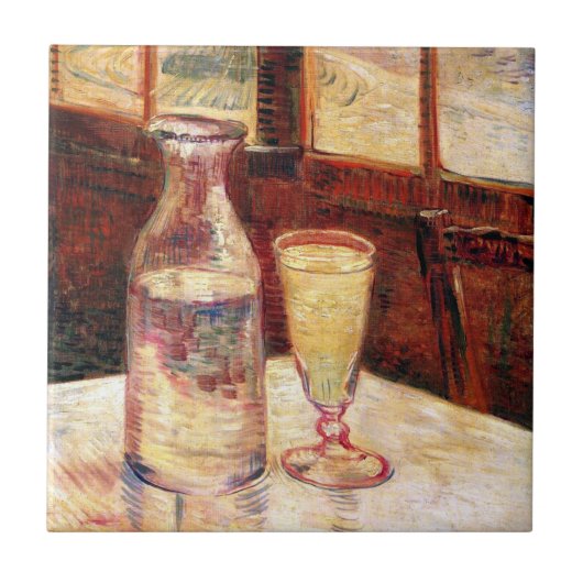 Vincent Van Gogh - Stillleben mit Absinthe Fliese (Vorderseite)