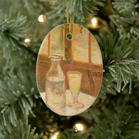 Vincent van Gogh - Stillleben mit Absinthe Keramik Ornament (Baum)