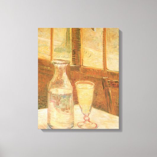 Vincent van Gogh - Stillleben mit Absinthe Leinwanddruck (Vorderseite)