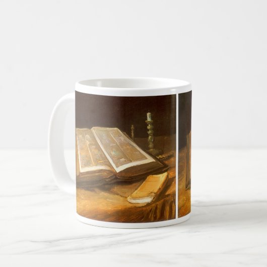 Vincent van Gogh - Stillleben mit Bibel Kaffeetasse (Vorderseite Links)