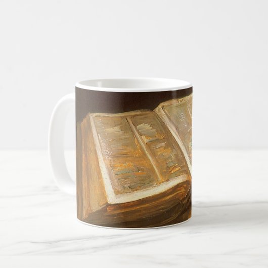 Vincent van Gogh - Stillleben mit Bibel Kaffeetasse (Vorderseite Links)