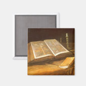 Vincent van Gogh - Stillleben mit Bibel Magnet (Vorderseite/Rückseite)
