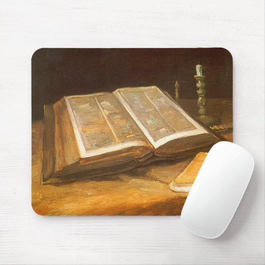 Vincent van Gogh - Stillleben mit Bibel Mousepad (Mit Mouse)