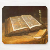 Vincent van Gogh - Stillleben mit Bibel Mousepad (Vorne)