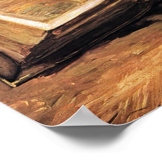 Vincent Van Gogh - Stillleben mit Bibel Poster (Ecke)