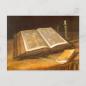 Vincent van Gogh - Stillleben mit Bibel Postkarte (Vorderseite)