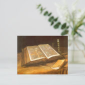 Vincent van Gogh - Stillleben mit Bibel Postkarte (Stehend Vorderseite)