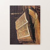 Vincent Van Gogh - Stillleben mit Bibel Puzzle (Vertikal)
