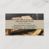 Vincent van Gogh: Stillleben mit Bibel Visitenkarte (Rückseite)