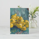 Vincent van Gogh - Stillleben mit Birnen Dankeskarte (Stehend Vorderseite)