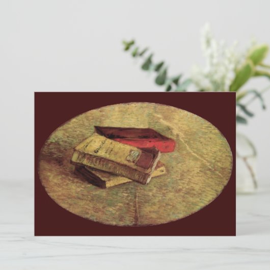 Vincent van Gogh - Stillleben mit drei Büchern (Stehend Vorderseite)