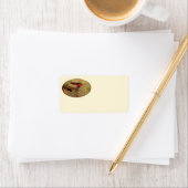 Vincent van Gogh - Stillleben mit drei Büchern Adressaufkleber (Insitu)