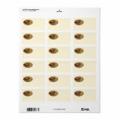 Vincent van Gogh - Stillleben mit drei Büchern Adressaufkleber (Vorne)