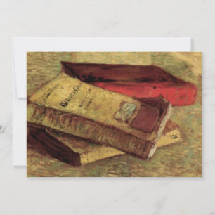 Vincent van Gogh - Stillleben mit drei Büchern Einladung