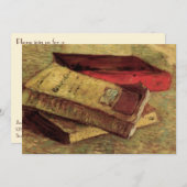Vincent van Gogh - Stillleben mit drei Büchern Einladung (Vorne/Hinten)