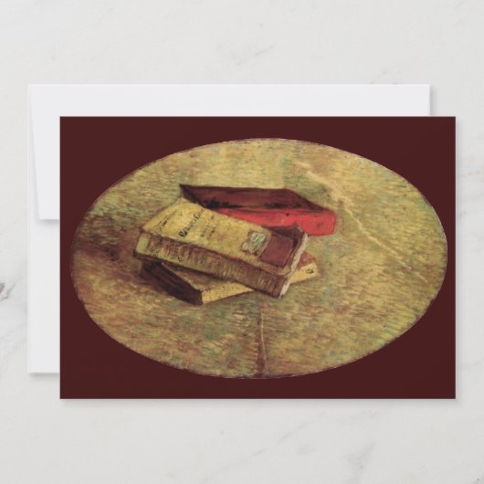 Vincent van Gogh - Stillleben mit drei Büchern Einladung (Vorderseite)