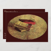 Vincent van Gogh - Stillleben mit drei Büchern Einladung (Vorne/Hinten)