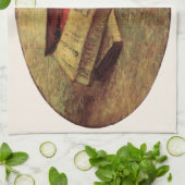 Vincent van Gogh - Stillleben mit drei Büchern Geschirrtuch (Gefaltet)