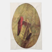 Vincent van Gogh - Stillleben mit drei Büchern Geschirrtuch (Vertikal)