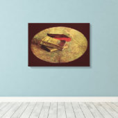 Vincent van Gogh - Stillleben mit drei Büchern Leinwanddruck (Insitu (Holzboden))