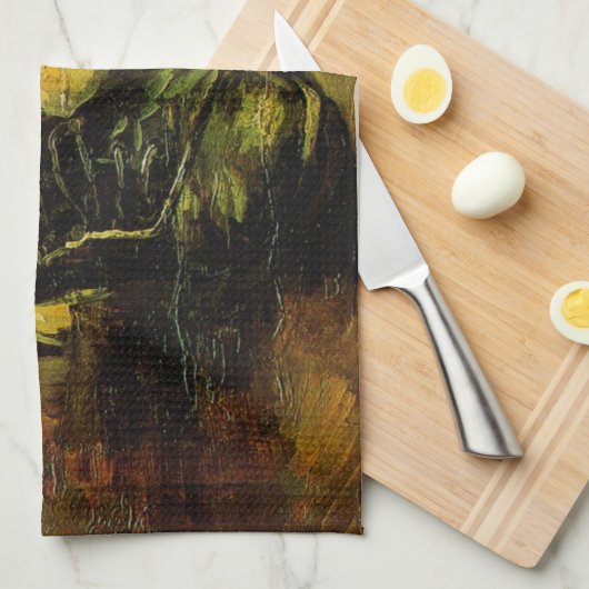 Vincent van Gogh - Stillleben mit einem Paar Schuh Geschirrtuch (Viertel Falte)