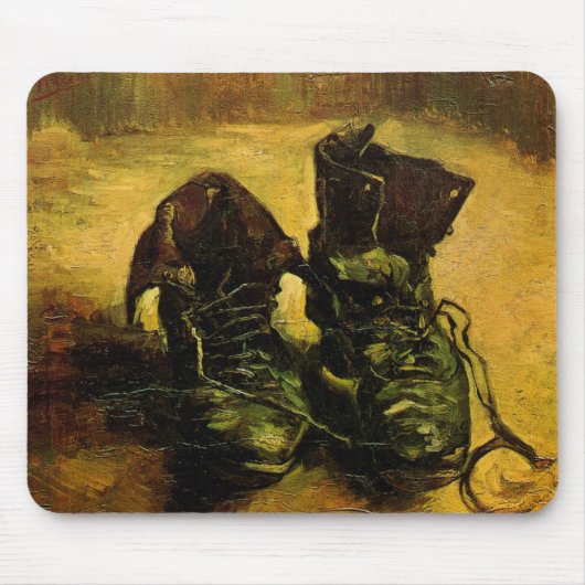 Vincent van Gogh - Stillleben mit einem Paar Schuh Mousepad (Vorne)