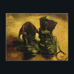 Vincent van Gogh - Stillleben mit einem Paar Schuh Postkarte<br><div class="desc">Ein Paar Schuhe (1886) von Vincent van Gogh ist ein Vintager Post-Impressionismus schöne Kunst Stillleben Malerei. Ein Stillleben eines alten Paar Bauernschuhe oder Arbeiterstiefel. Über den Künstler: Vincent Willem van Gogh (1853-1890) war ein postimpressionistischer Maler,  dessen Werk besonders für seine raue Schönheit,  emotionale Ehrlichkeit und kühne Farbe bemerkenswert war.</div>